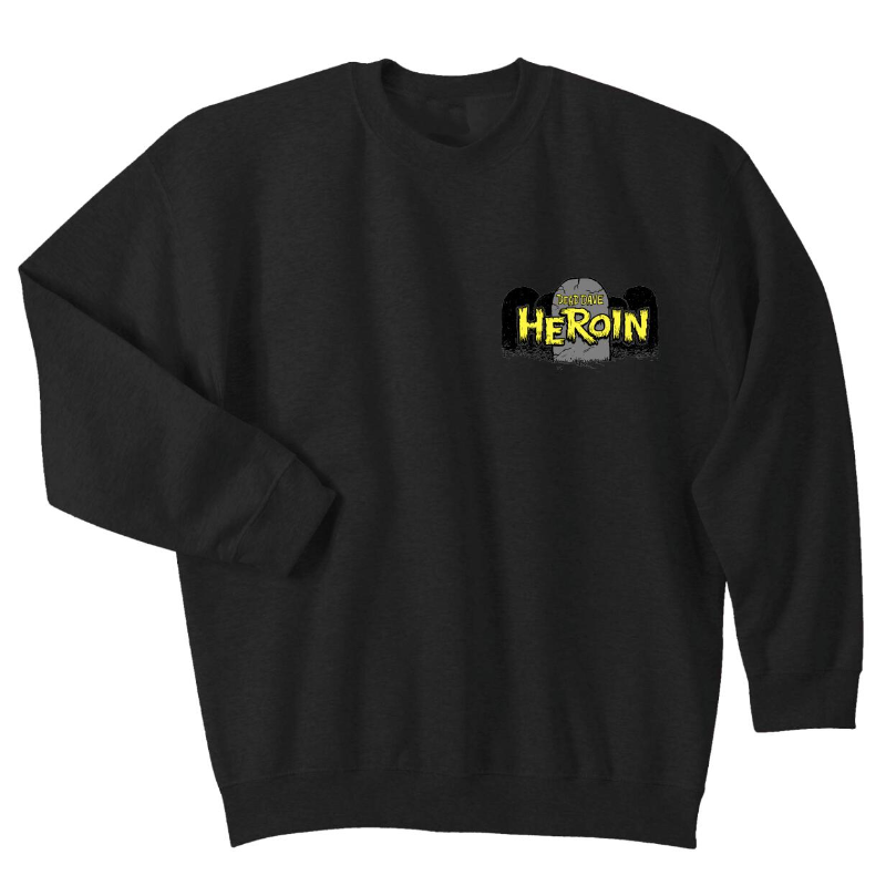 Heroin Zombie Black Crewneck Sweatshirt