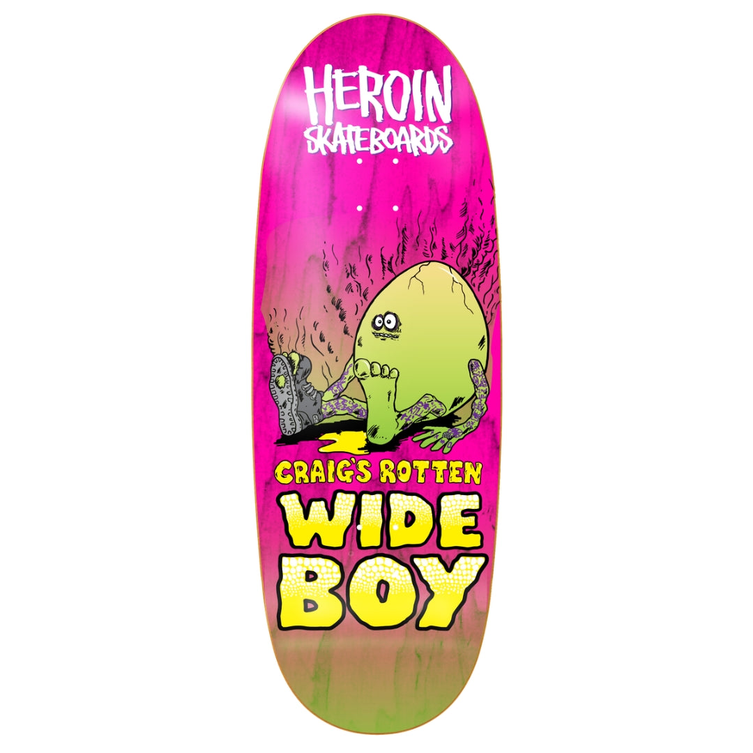 Heroin Craig Questions Rotten Wide Boy 10.75" Deck
