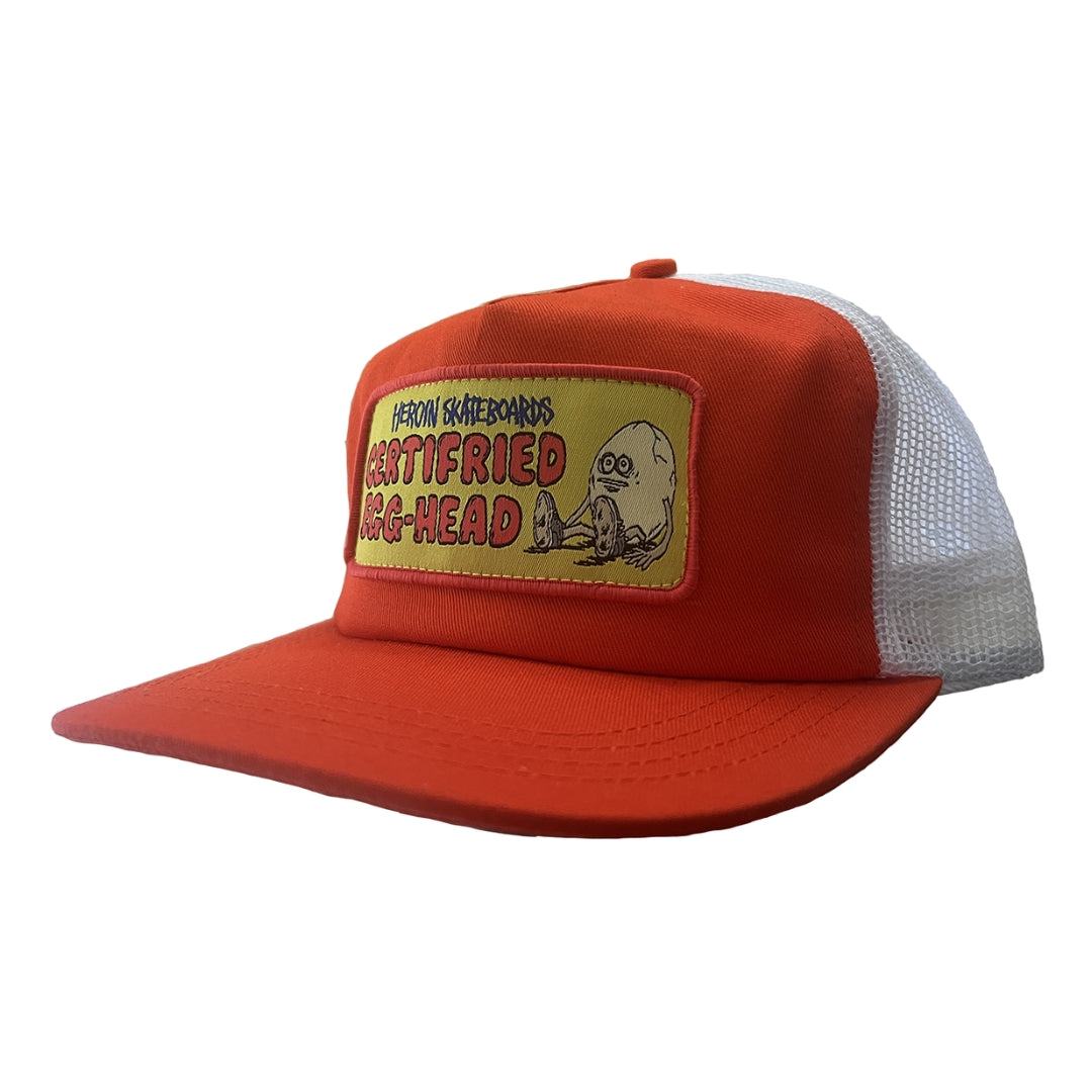Heroin Certified Trucker Hat - Orange