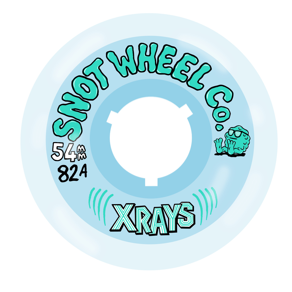 Snot X-Rays 54mm 82a Wheels - Ice Blue