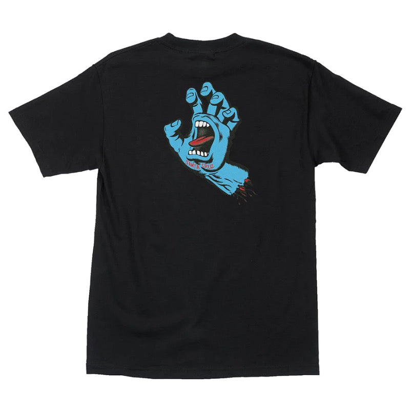 Santa Cruz Screaming Hand Black Youth Tee - back
