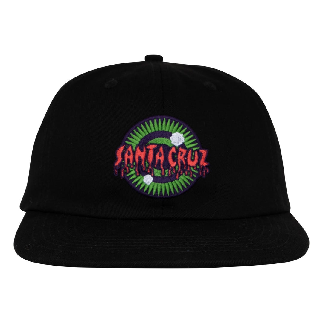 Santa Cruz Roskopp Iris Snapback Hat - Black