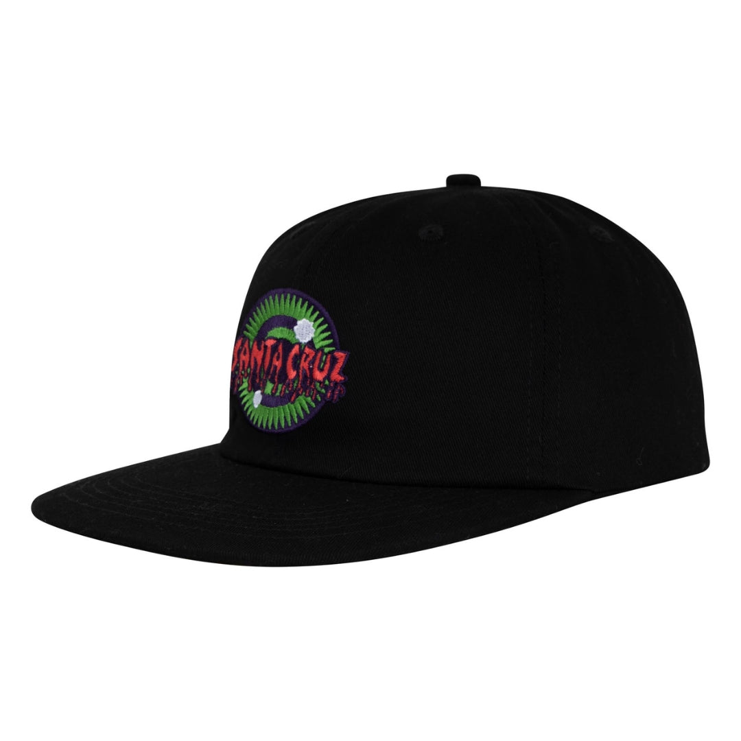 Santa Cruz Roskopp Iris Snapback Hat - Black