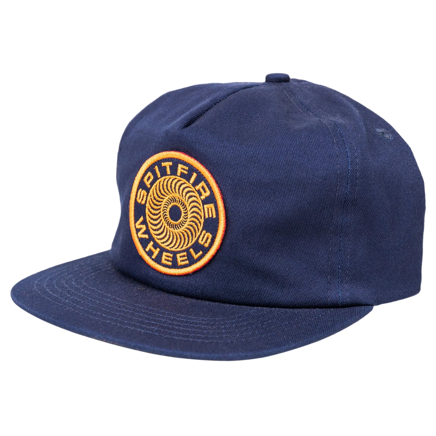 Spitfire Classic '87 Swirl Patch Snapback Hat - Navy/Orange