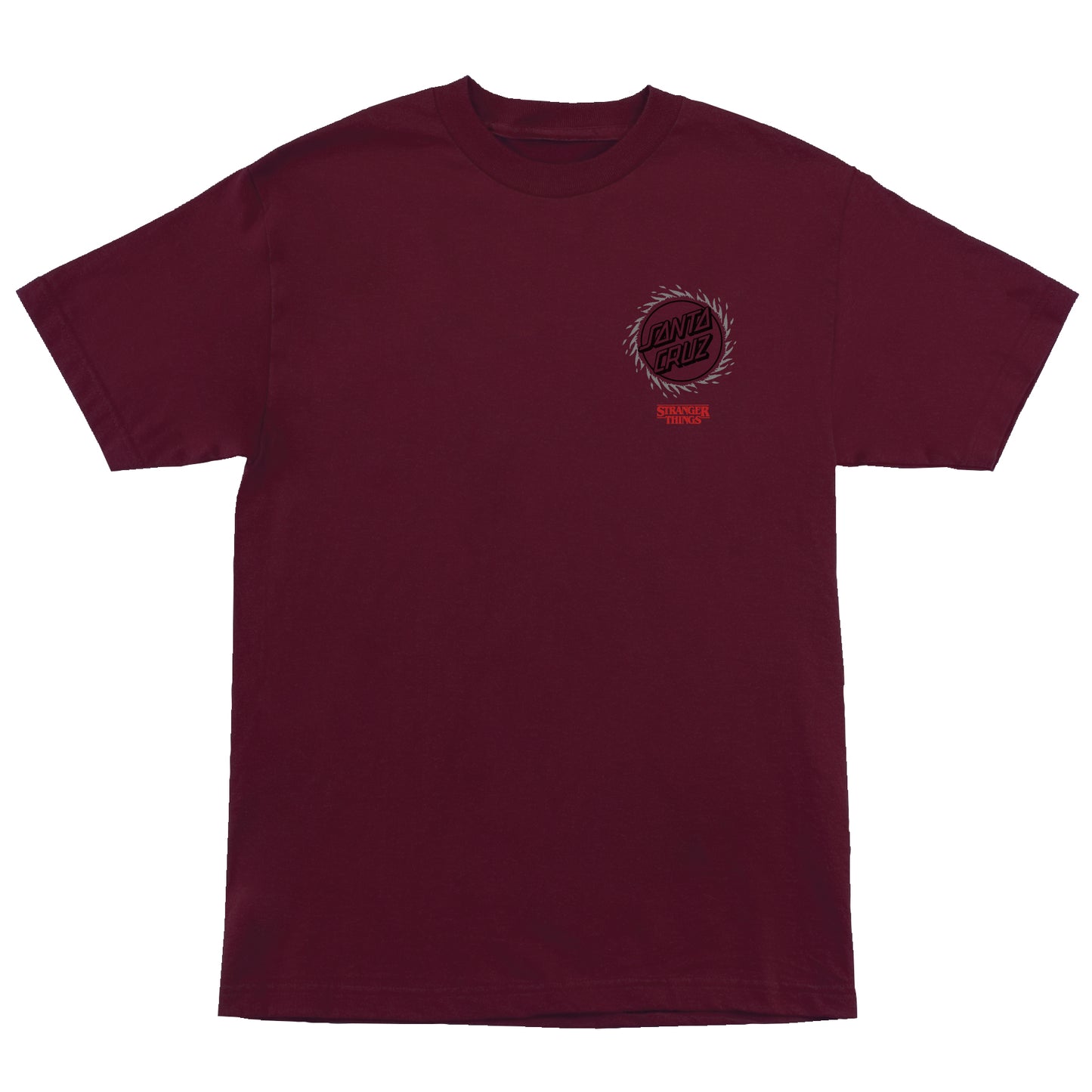 Santa Cruz x Stranger Things Hellfire Pit Tee - Maroon