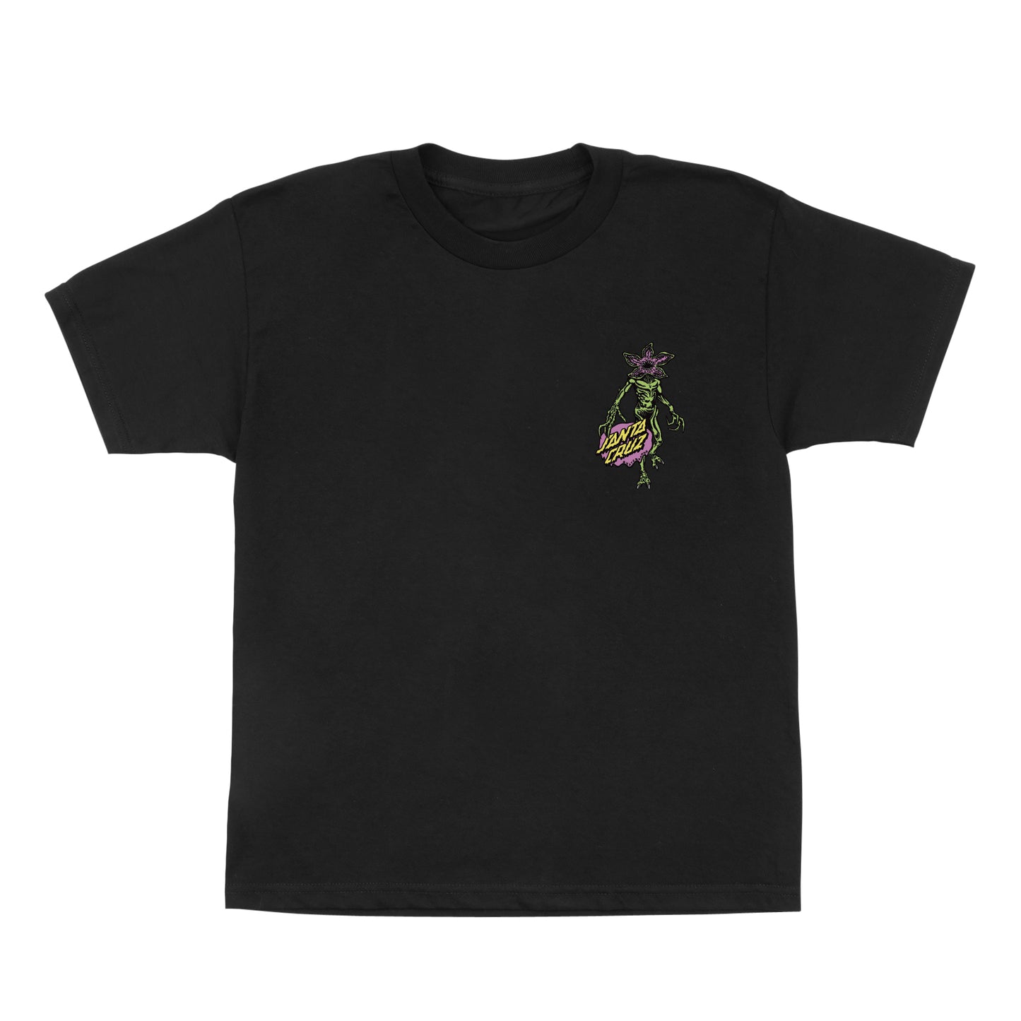 Santa Cruz x Stranger Things Demogorgon Youth Tee - Black