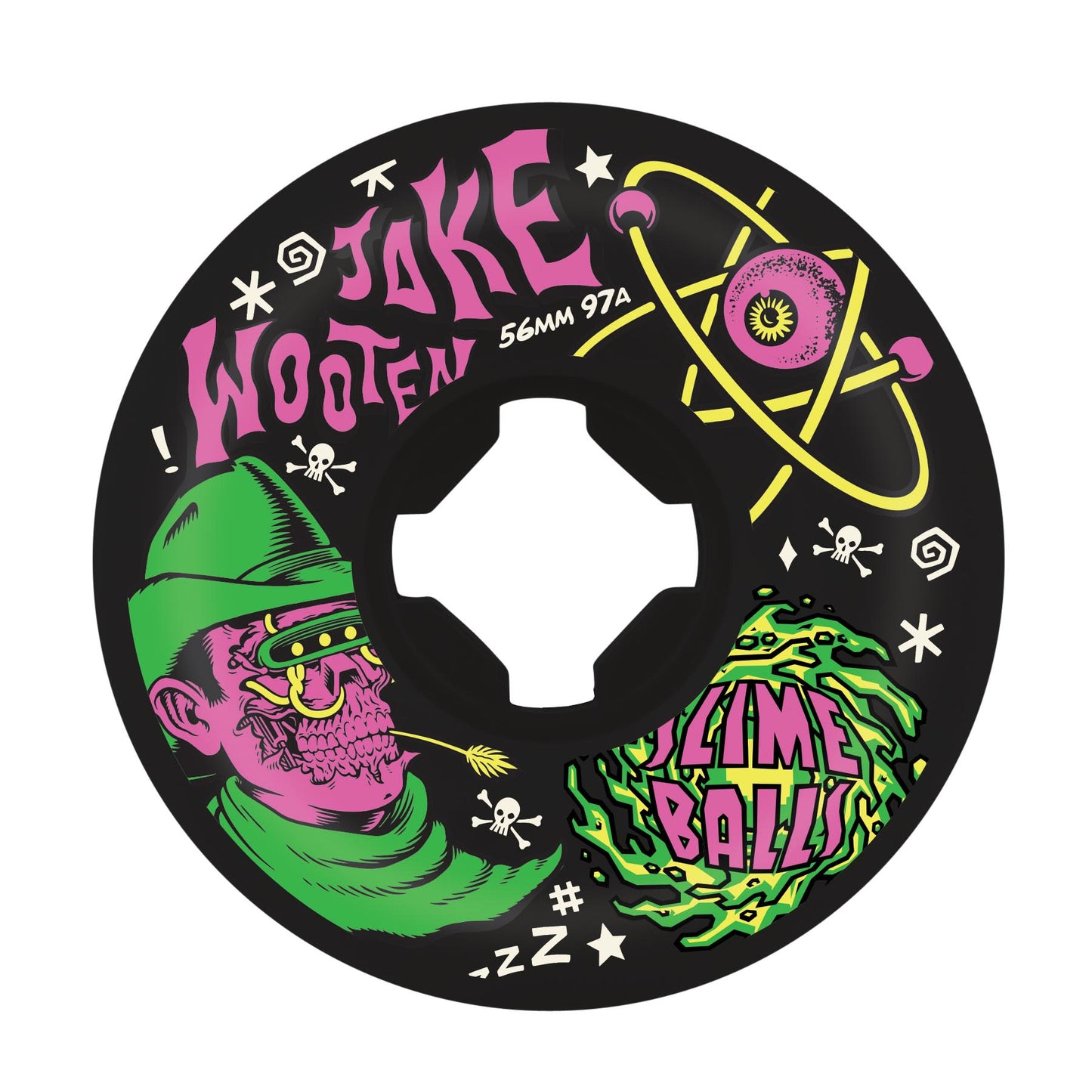 Slime Balls Jake Wooten Fever Dream Vomit Mini 97a Wheels - Black