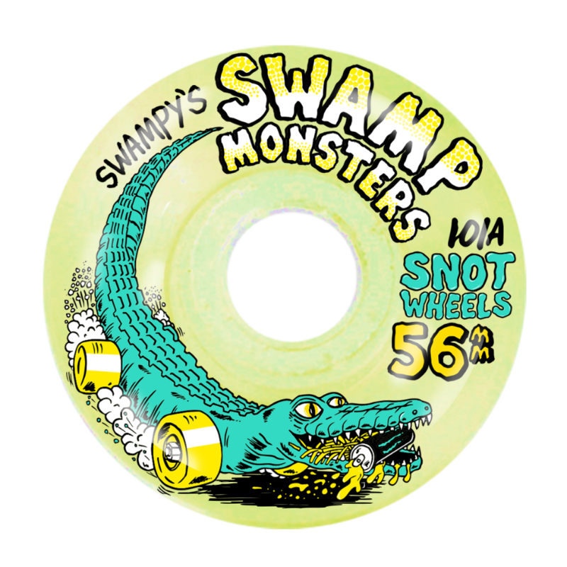 Snot Swampy's Swamp Monsters 56mm 101a Transparent Yellow Wheels