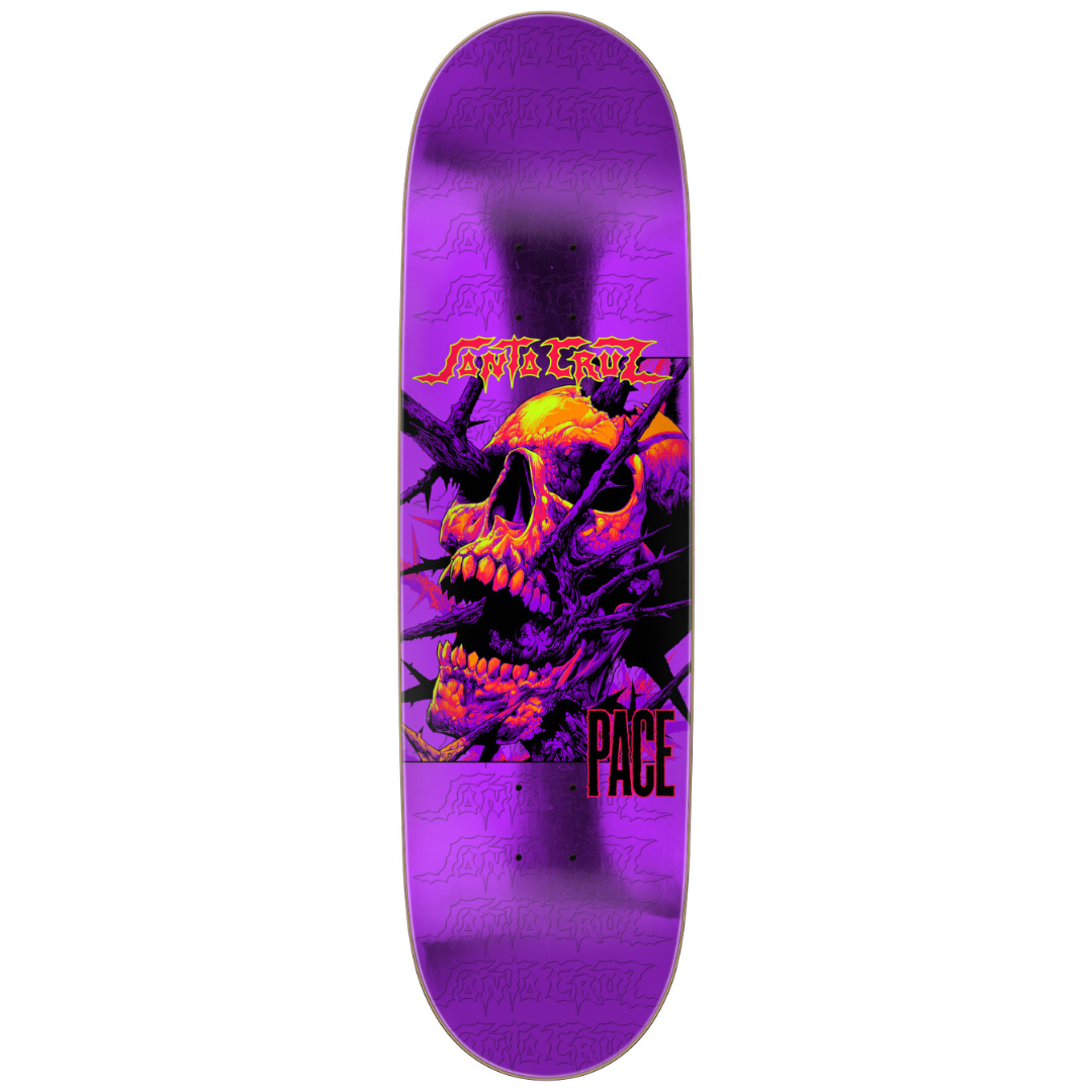 Santa Cruz Pace Deathtrap Remix 8.7" Deck - Purple Foil