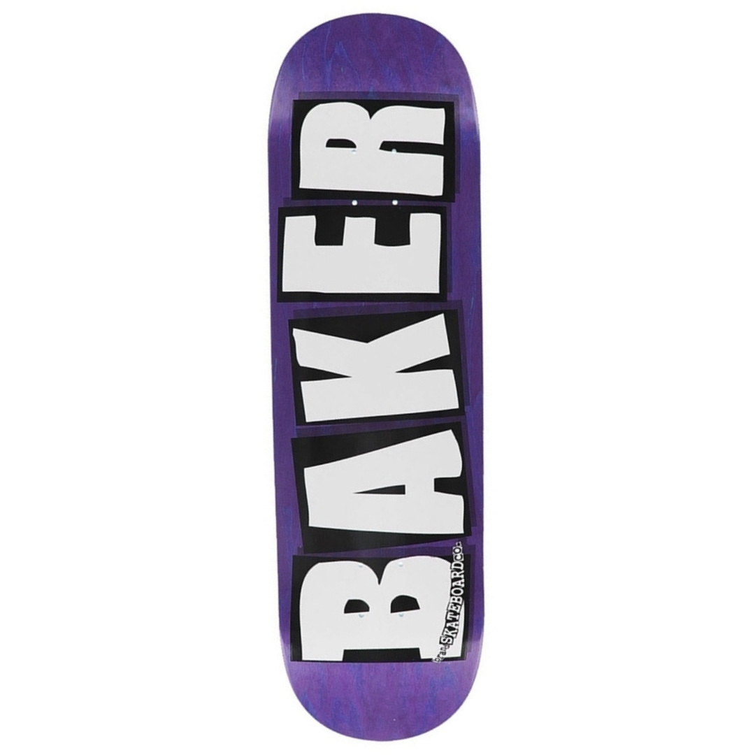 Baker Brand Logo Veneers B2 Shape 8.5" Deck - Purple