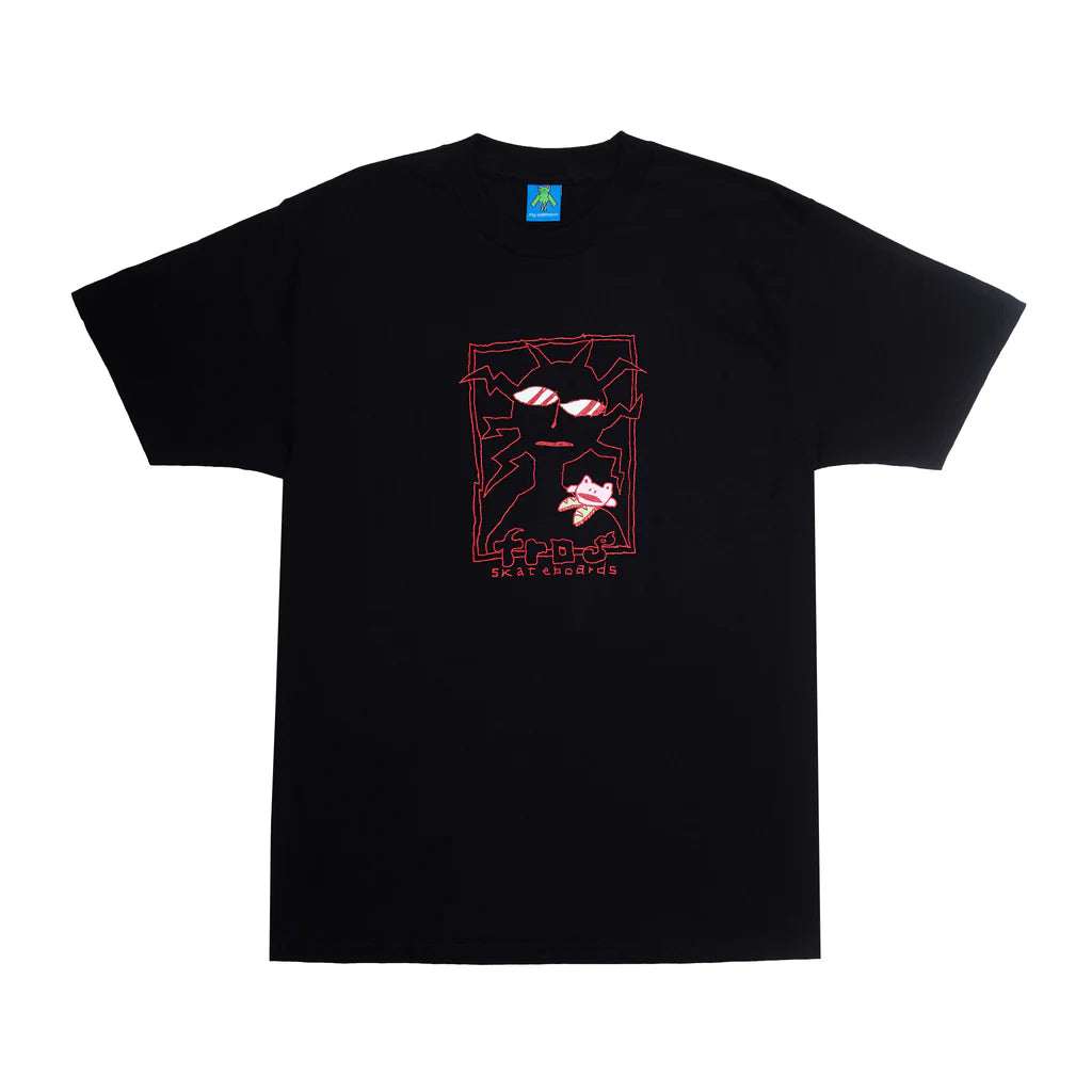 Frog Shoulder Frog Tee - Black