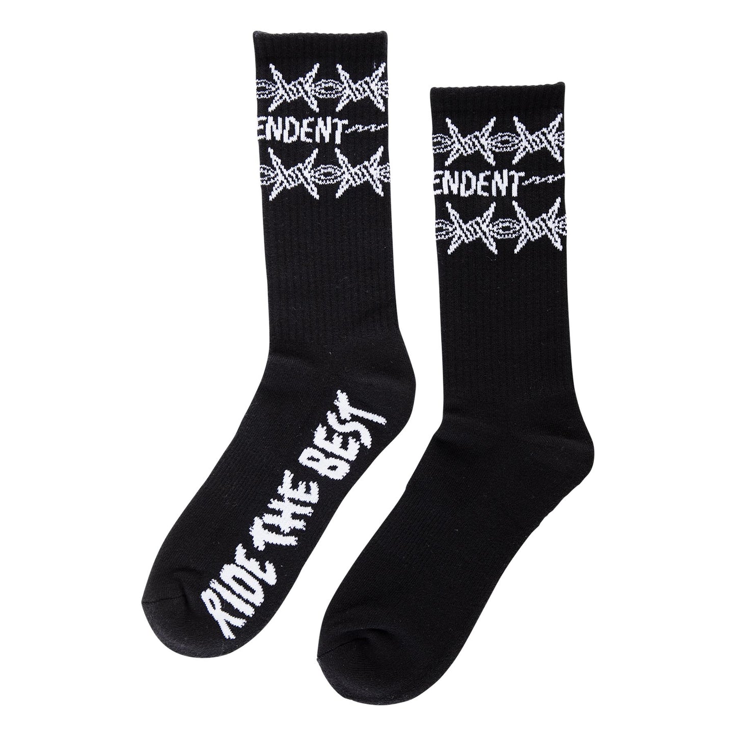 Independent Bratrud Notebook Crew Socks - Black