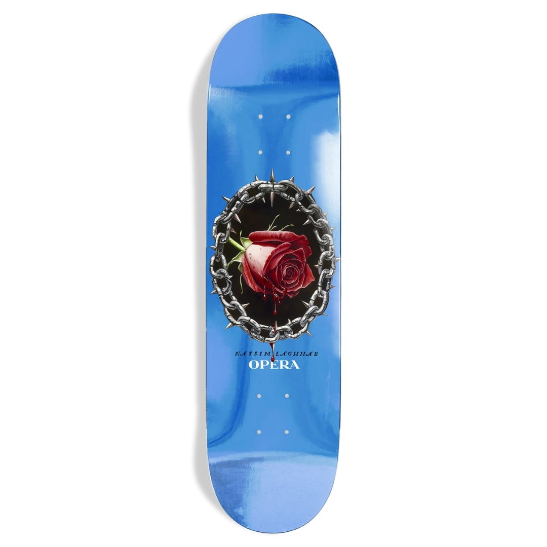 Opera Nassim Blood Rose 8.5" Deck - Blue Foil