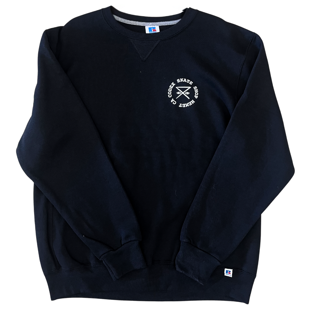 Codex SSD x Russel Athletic Skeleton Crewneck - Black