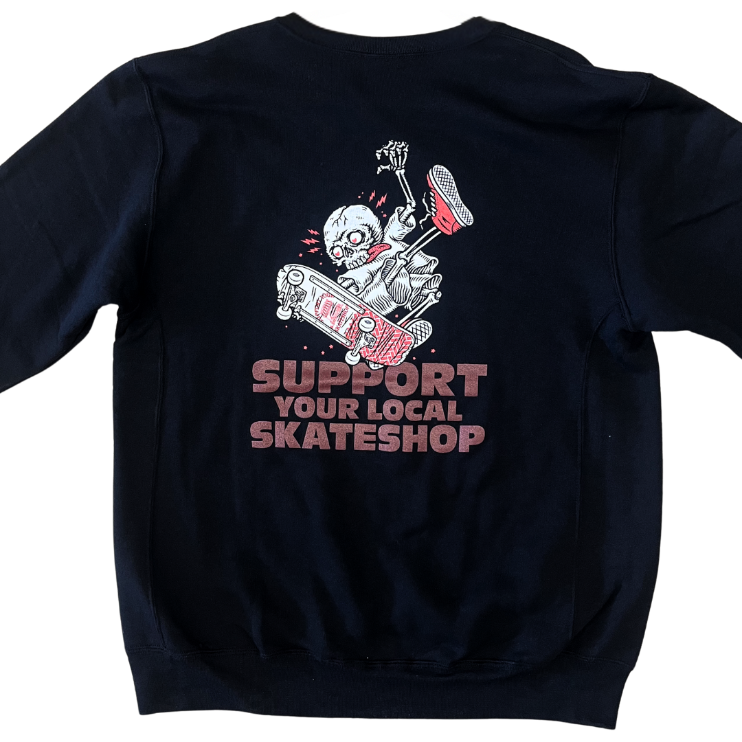 Codex SSD x Russel Athletic Skeleton Crewneck - Black