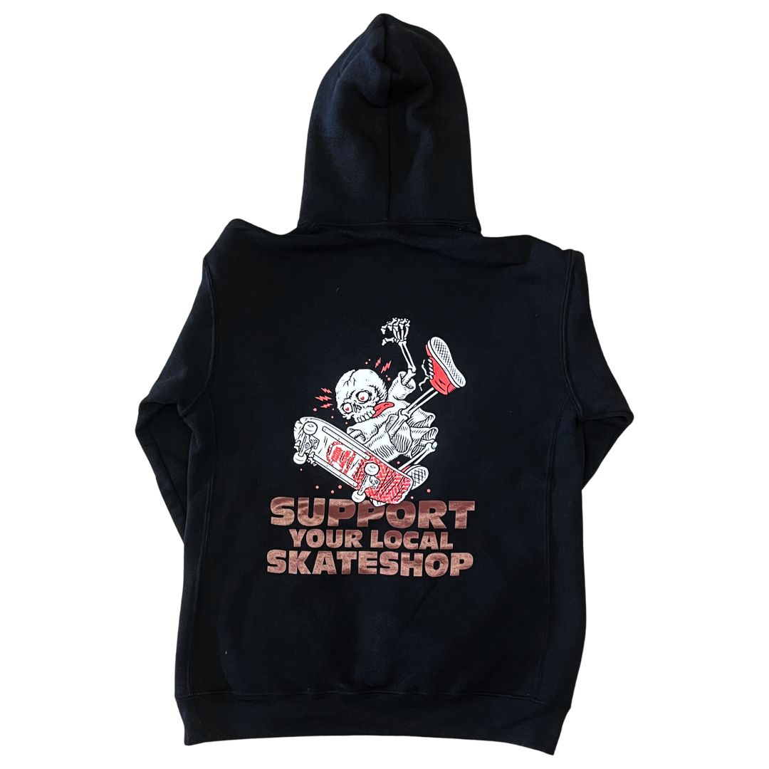Codex SSD x Russel Athletic Skeleton Pullover Hoodie - Youth Black