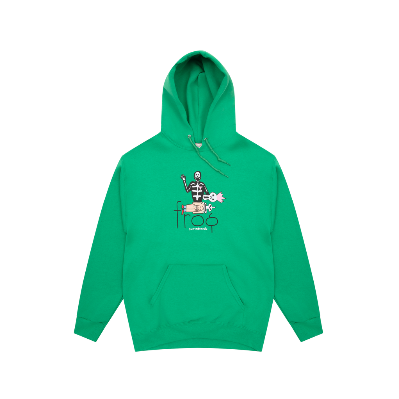 Frog After-Life Pullover Hoodie - green