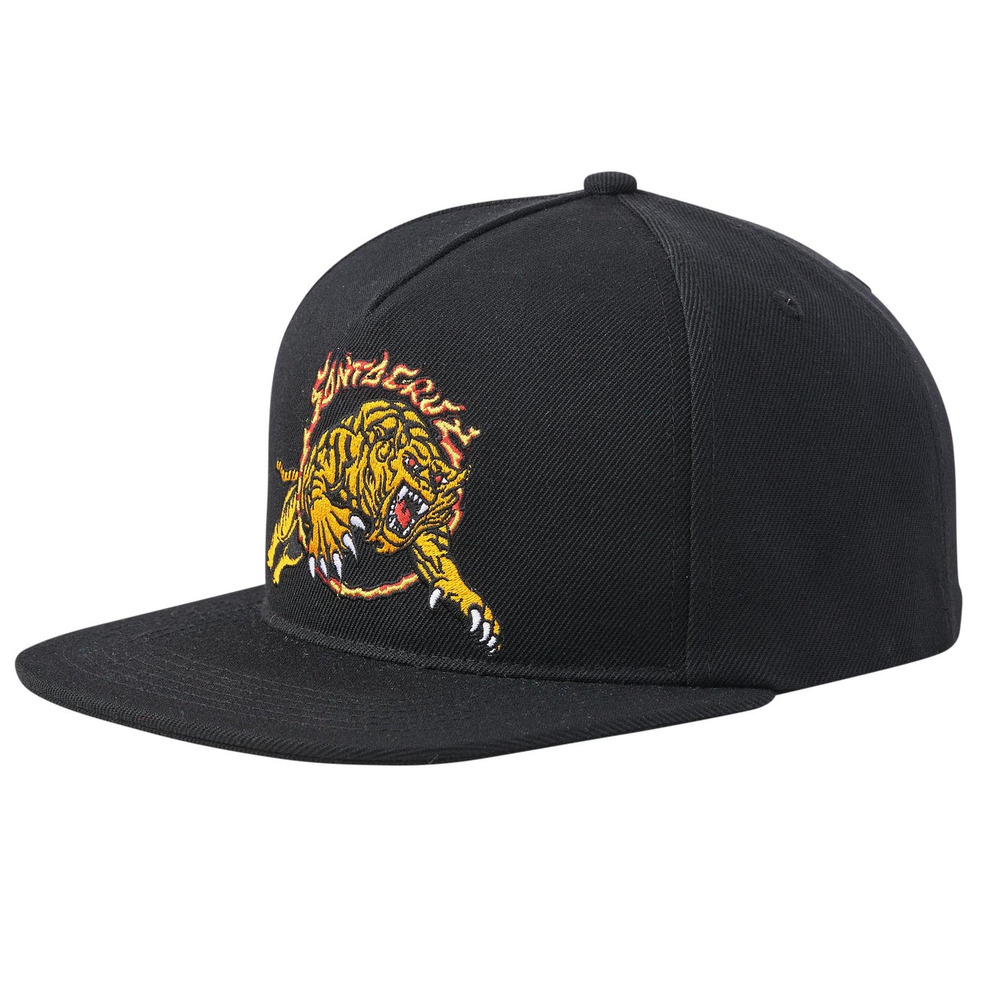 Santa Cruz Salba Tiger Black Snapback Hat