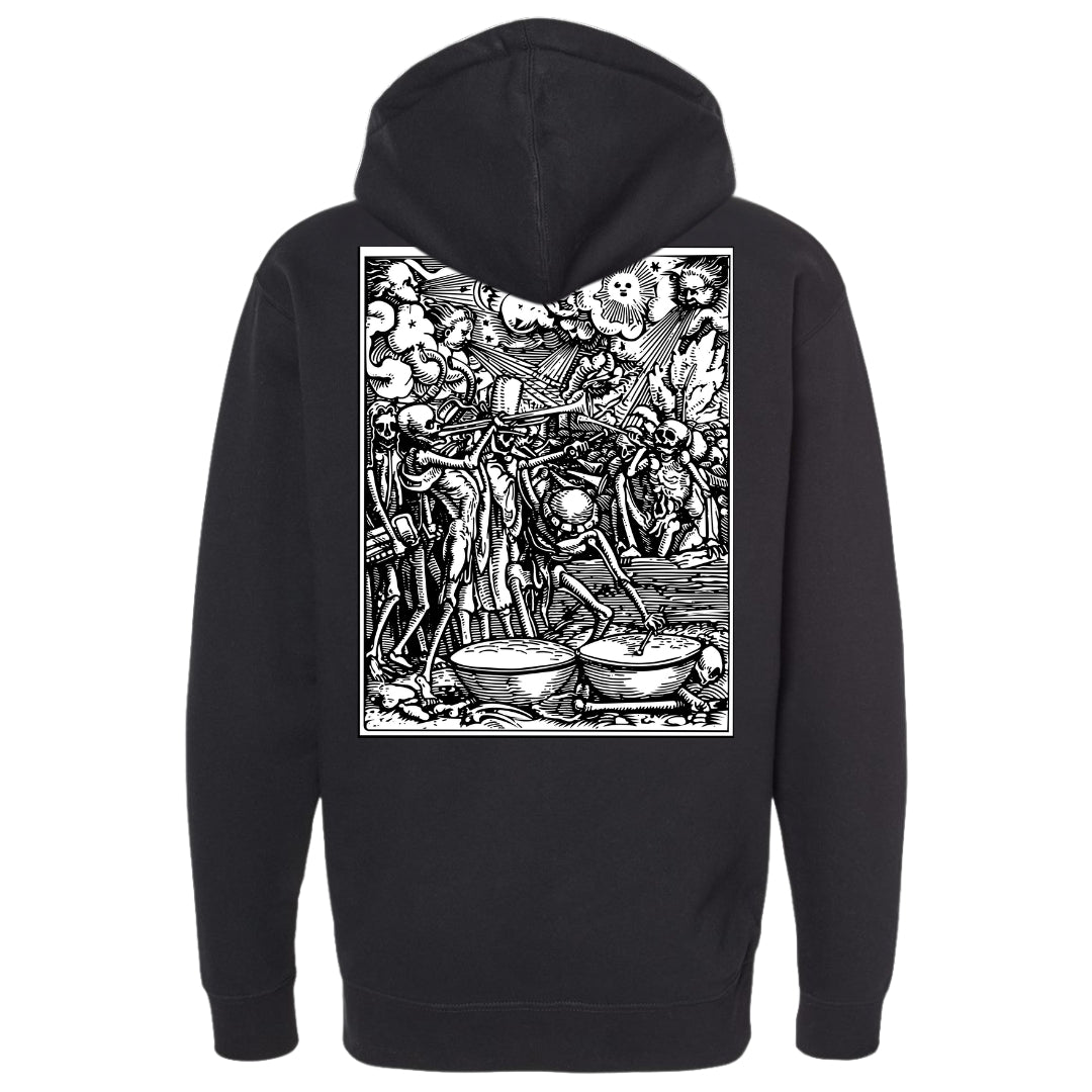 Codex "The Dance of Death" Zip-Up Hoodie - Black
