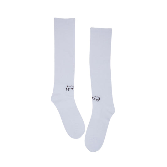 FA Drip Logo Tall Socks - White