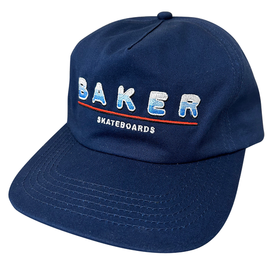 Baker Heat Snapback Hat - Navy