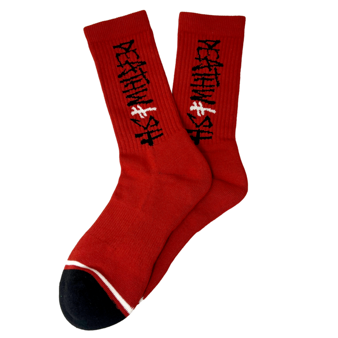 Deathwish Deathspray Cherry Socks - Red
