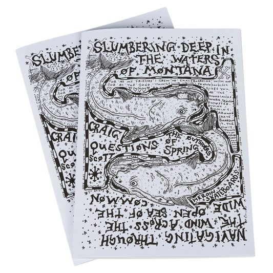 Two black and white posters with text and illustrations on a white background
