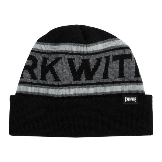 Creature Lurk With Us Long Shoreman Beanie - Black/Grey