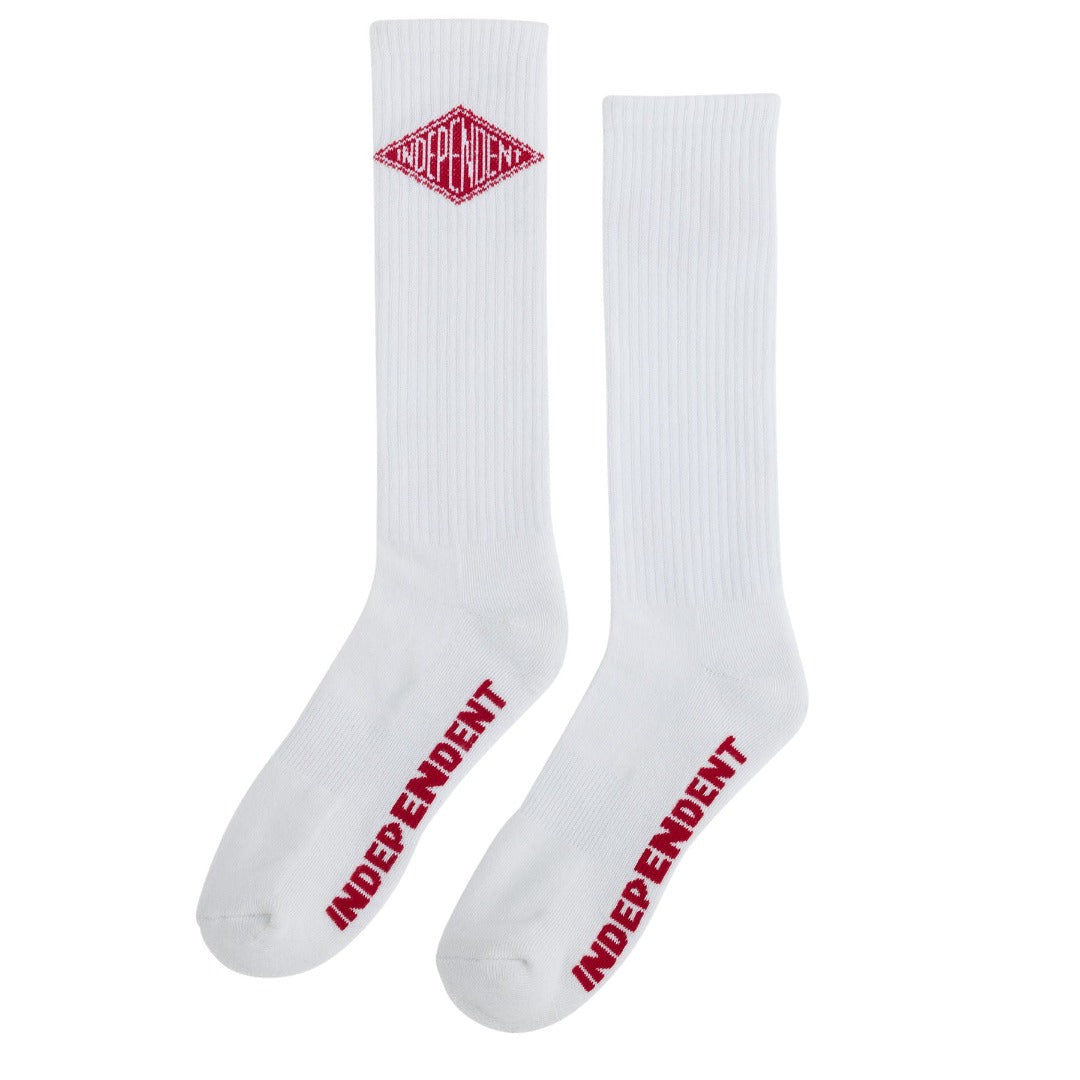 Independent Diamond Groundwork White Socks