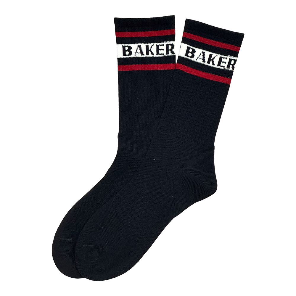 Baker White Stripe Socks - Navy