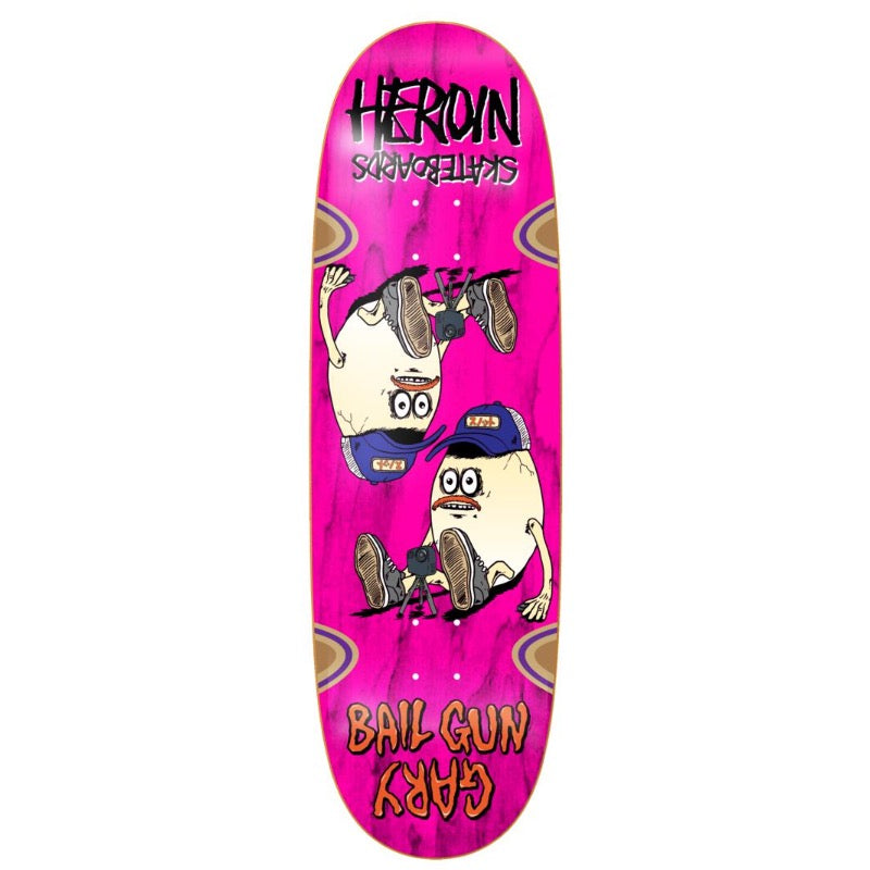 Heroin Bail Gun Gary 4 9.75" Egg-Shaped Deck