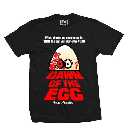 Heroin Dawn of the Egg Tee - Black