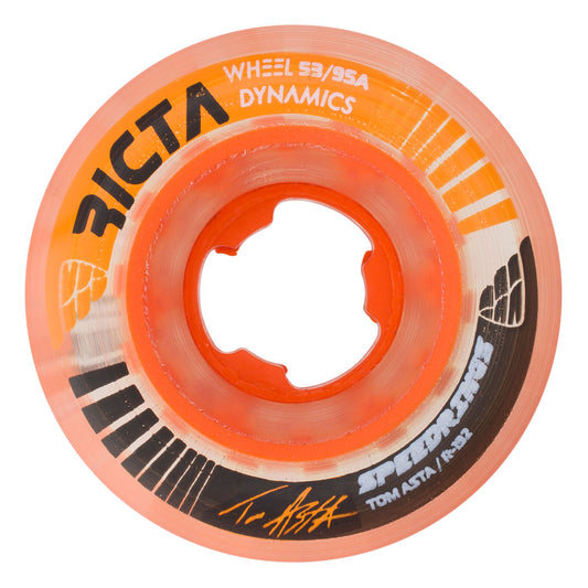 Ricta Asta Speedrings 95a 53mm Slim Wheels - Clear Orange