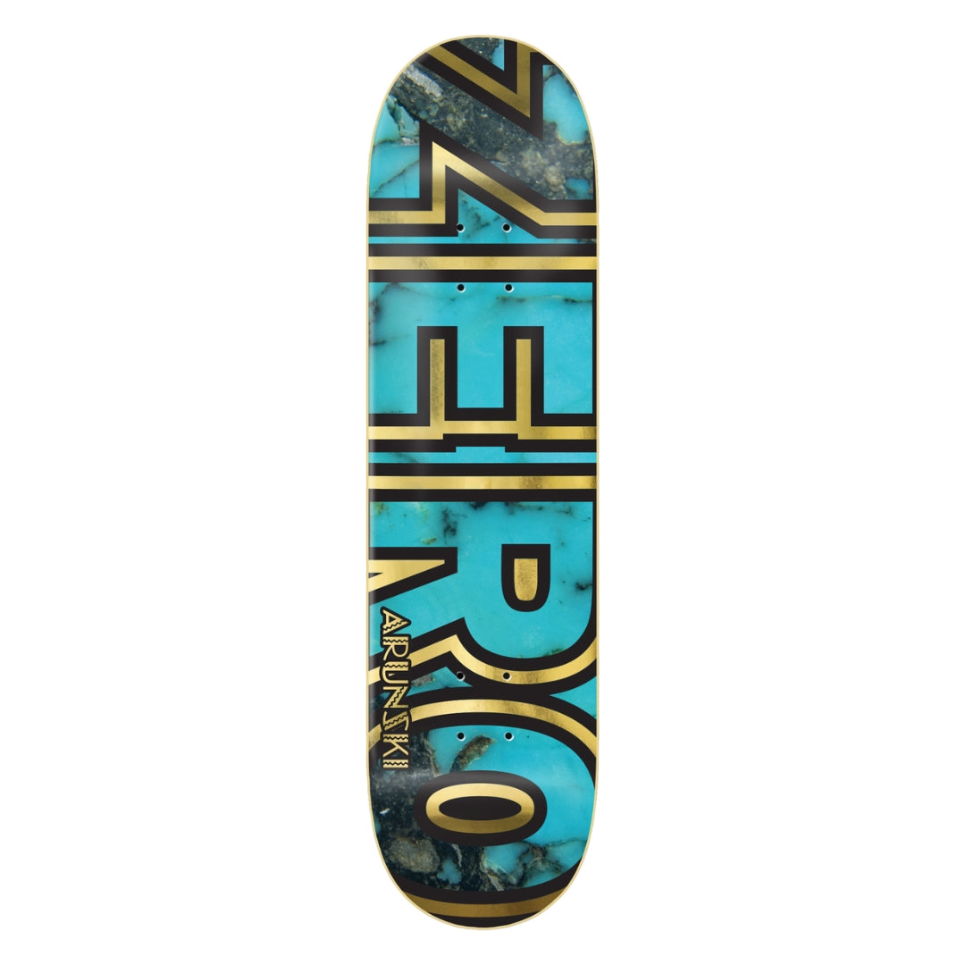 Zero Arunski Turquoise Bold Logo Deck