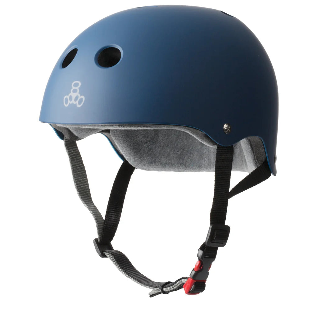 Triple Eight Certified Sweatsaver Helmet - Navy Matte