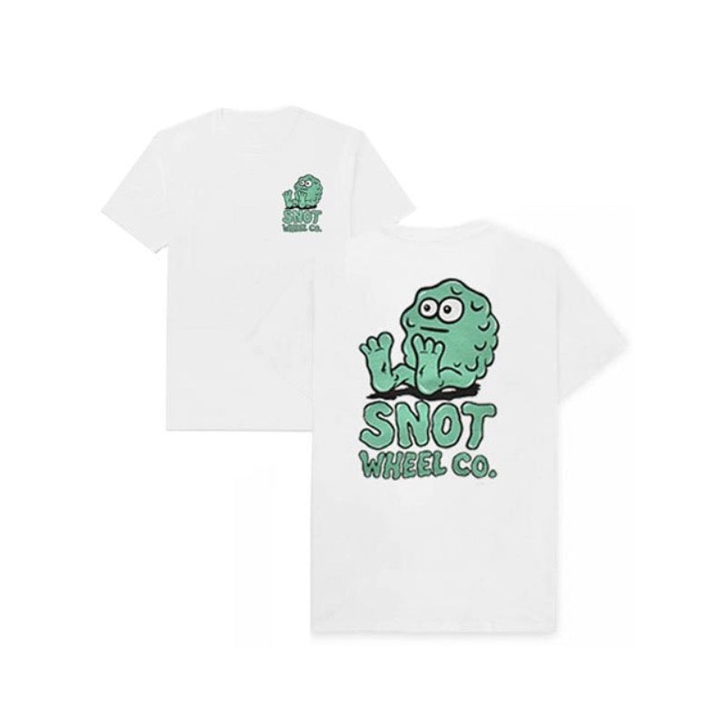 Snot Wheels Booger Logo Tee - white