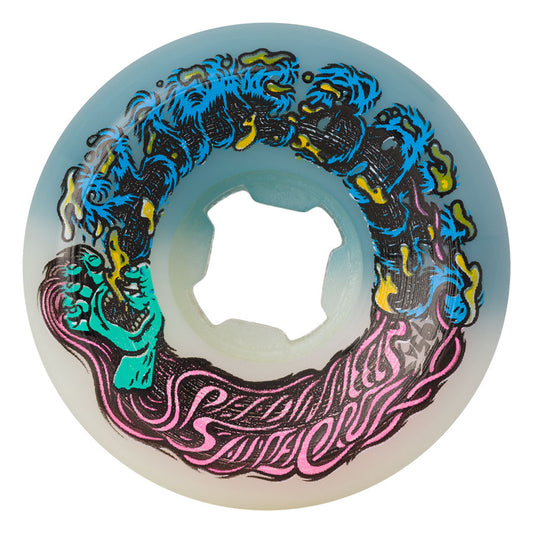 Slime Balls Hairballs 50-50 95a 54mm Wheels - White/Teal
