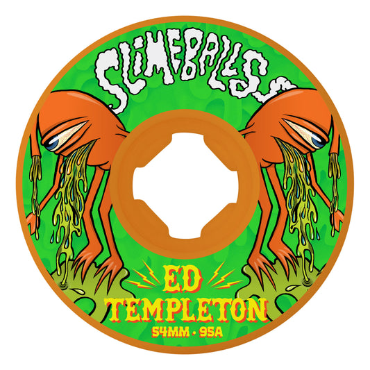 Slime Balls Ed Templeton Vomit 95a 54mm Wheels - Orange