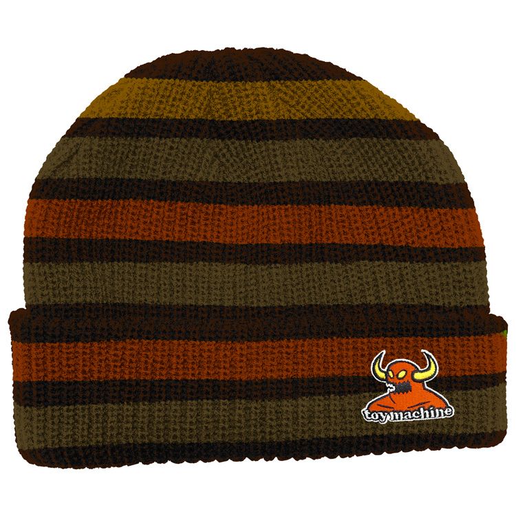 Toy Machine Monster Stripe Orange Beanie