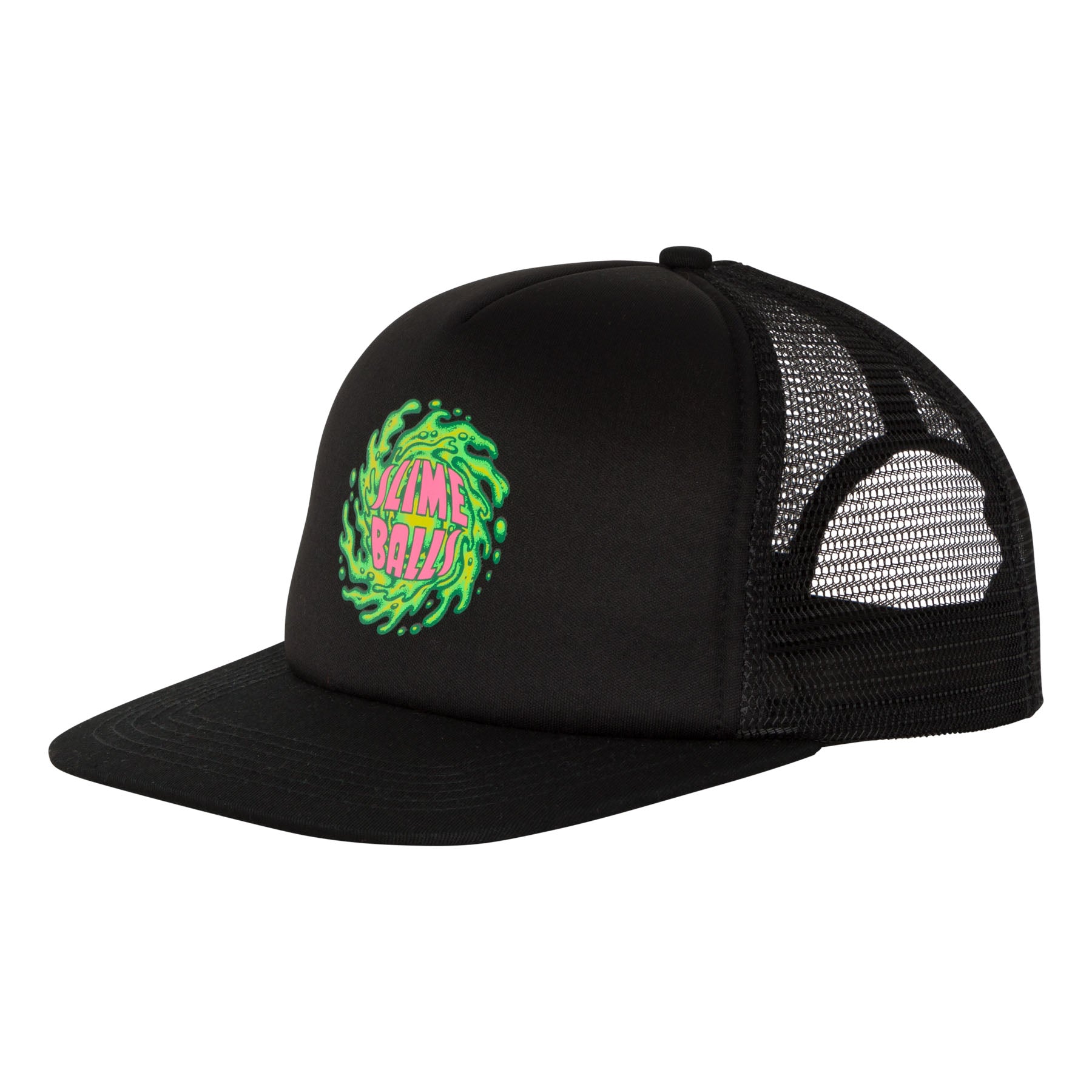 Slime Balls SB Logo Trucker Hat - Black