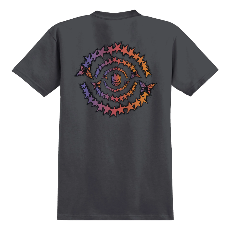 Spitfire Skate Like A Girl Evolution Swirl Charcoal Tee