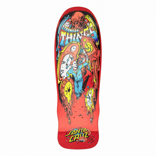 Santa Cruz x Stranger Things Grabke Max Melting Clock 9.7" Deck