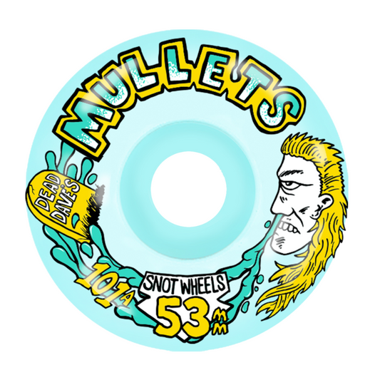 Snot Dead Dave Mullets 53mm 101a Teal Wheels