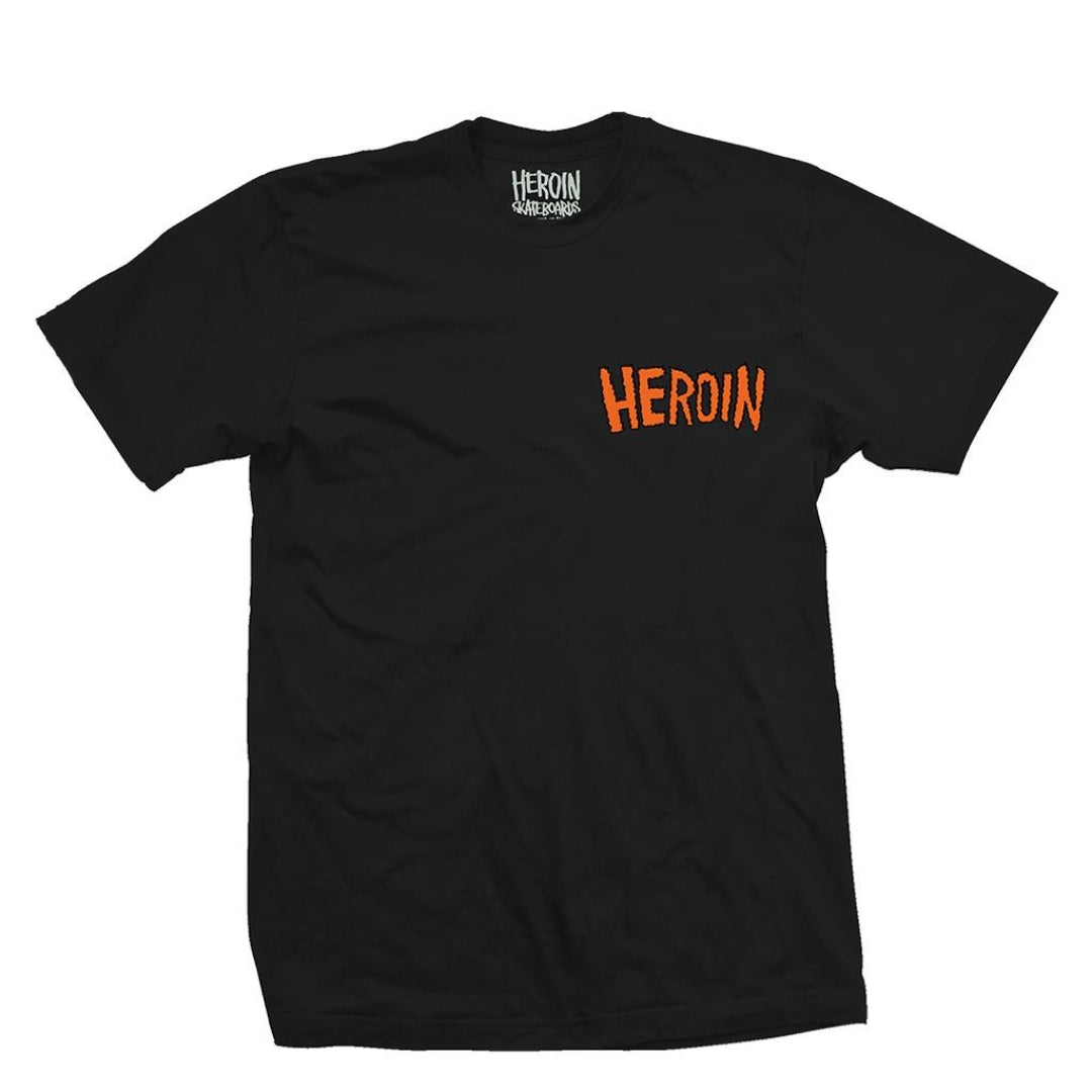Heroin King Croc Tee - Black