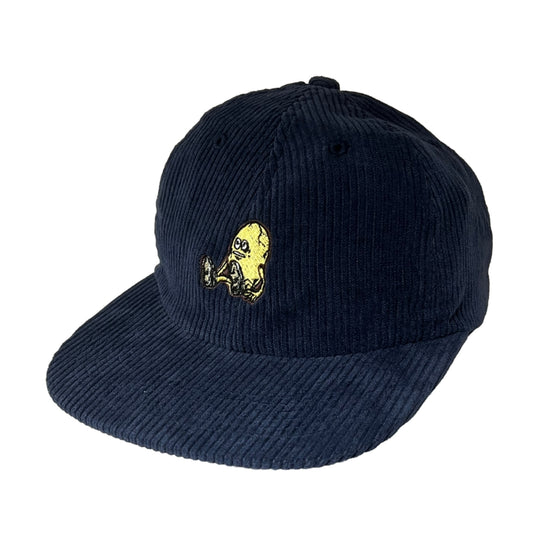 Heroin Egg Snapback Hat - Navy Corduroy