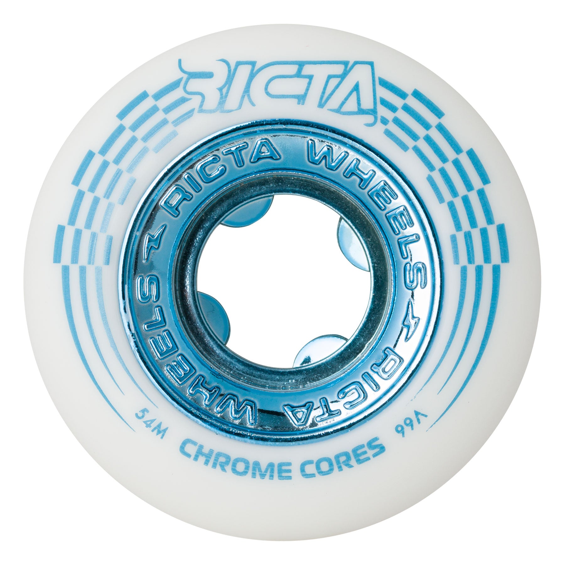 Ricta Chrome Core 54mm 99a Wheels - White/Teal