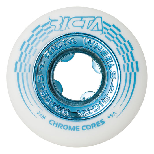Ricta Chrome Core 54mm 99a Wheels - White/Teal