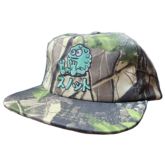 Snot Japan Booger Logo Snapback Hat - Camo