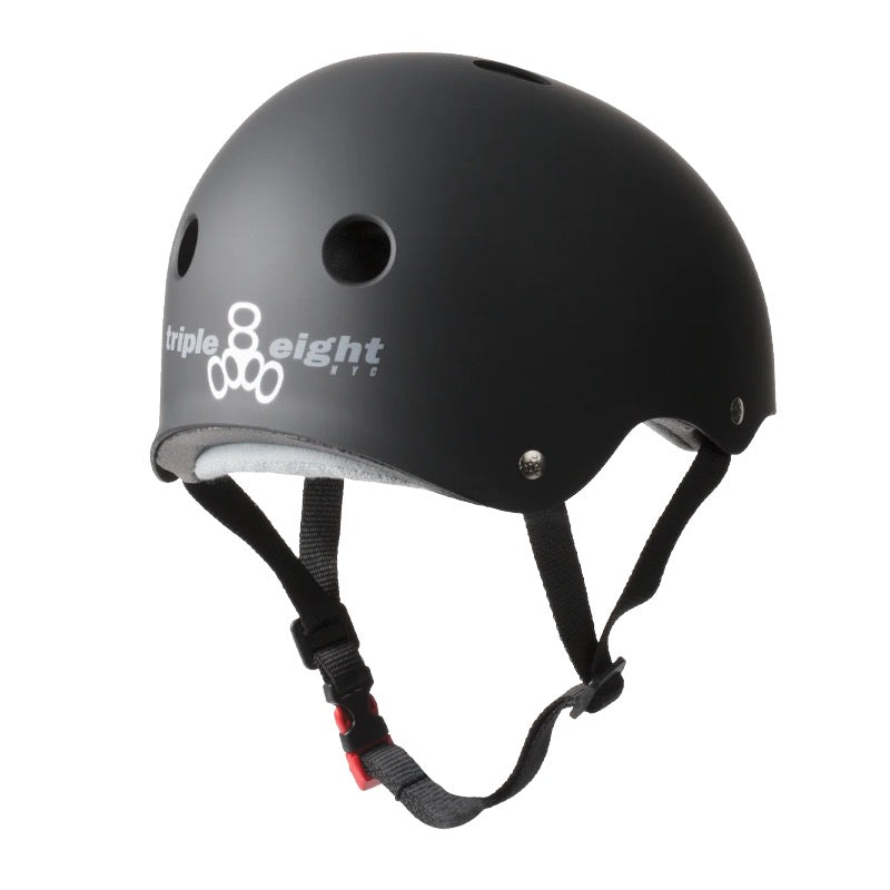 Triple Eight Certified Sweatsaver Helmet (Black Matte)