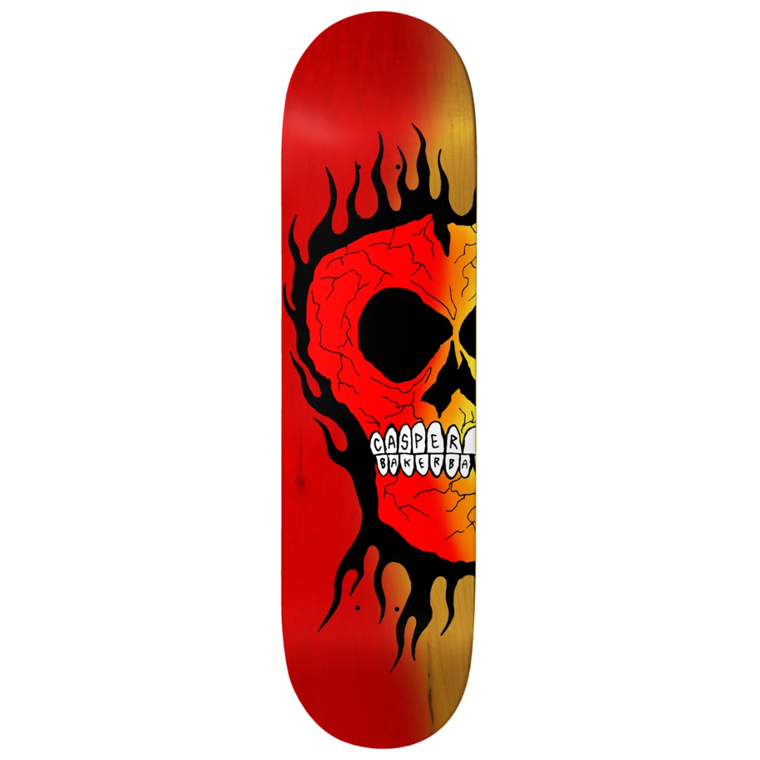 Baker Casper Brooker Rasta Skull 8.5" Deck